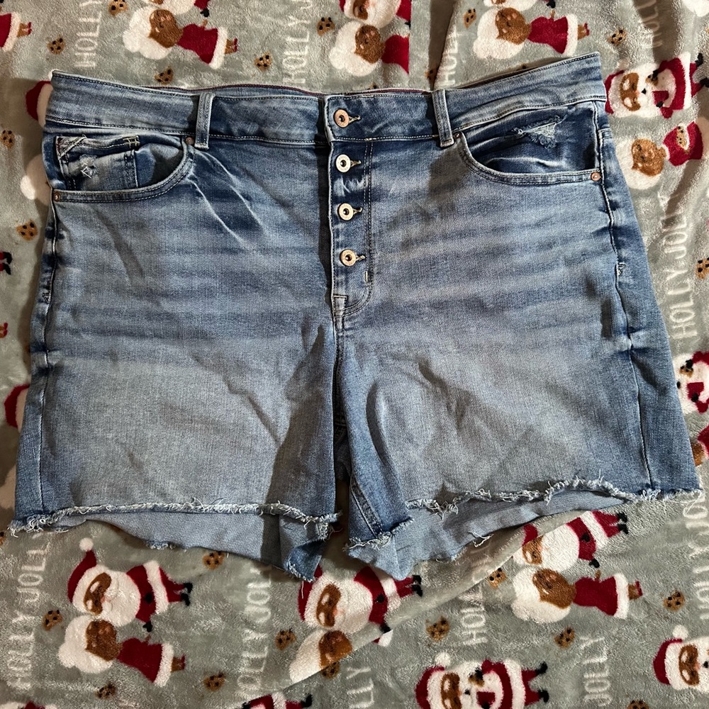 Light Wash Jean Shorts